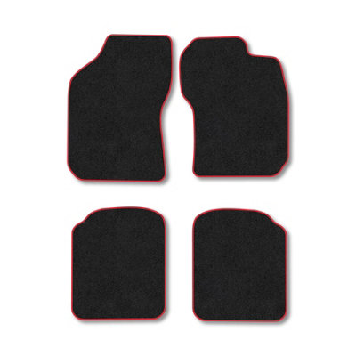 Car Mat Co Fiat Bravo 1995-2002 Car Mats Red Trim Carpet Tailored Fit Easy Clean from B&Q