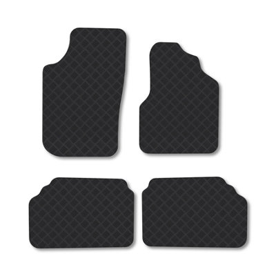 Car Mat Co Renault Scenic (1999-2006) Rubber Car Mats Heavy-Duty Tailored Fit from B&Q