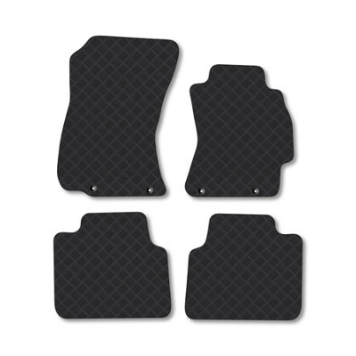 Car Mat Co Subaru Outback (2009-2014) Rubber Car Mats Heavy-Duty Tailored Fit With Clips from B&Q