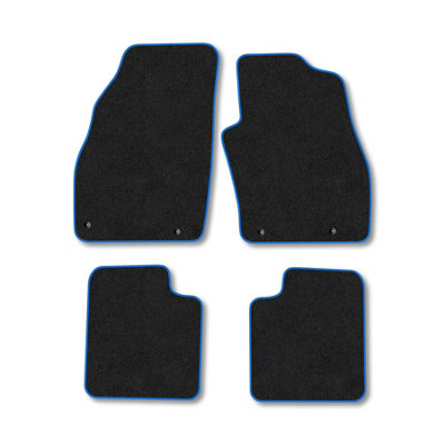 Car Mat Co Fiat Punto 2012-2018 Car Mats Blue Trim Carpet Tailored  Easy Clean Clips from B&Q