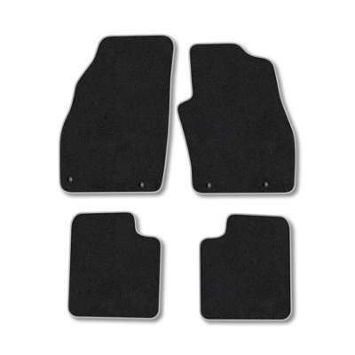 Car Mat Co Fiat Punto 2012-2018 Car Mats Grey Trim Carpet Tailored  Easy Clean Clips from B&Q