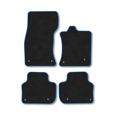 Car Mat Co Jaguar Xf (2015+) Car Mats Blue Trim Carpet Tailored Fit Easy Clean With Clips from B&Q