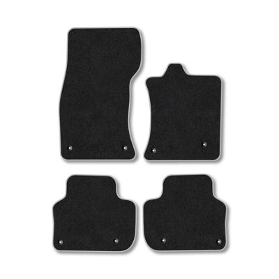 Car Mat Co Jaguar Xf (2015+) Car Mats Grey Trim Carpet Tailored Fit Easy Clean With Clips from B&Q