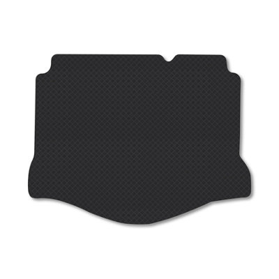 Car Mat Co Tailored Boot Mat Fits Ford Focus 1998-04 (Hatcback) Black Rubber Mat Liner from B&Q