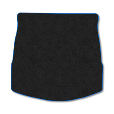 Car Mat Co Carpet Boot Liner Compatible With Ford Mondeo 2013 On (Hatchback) Blue Trim Carpet Tailored Fit 550Gsm Protector Boot Mat from B&Q