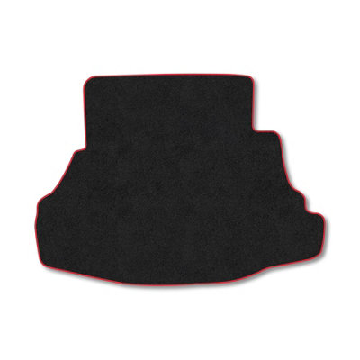 Car Mat Co Carpet Boot Liner Compatible With Honda Accord (2004-2008) (Saloon) Red Trim Carpet Tailored Fit 550Gsm Protector Boot Mat from B&Q