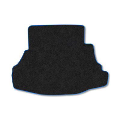 Car Mat Co Carpet Boot Liner Compatible With Honda Accord (2004-2008) (Saloon) Blue Trim Carpet Tailored Fit 550Gsm Protector Boot Mat from B&Q