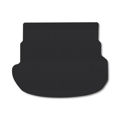 Car Mat Co Fully Tailored Boot Mat Fits Mazda 6 2002-07 (Hatchback) Black Rubber Mat Liner from B&Q
