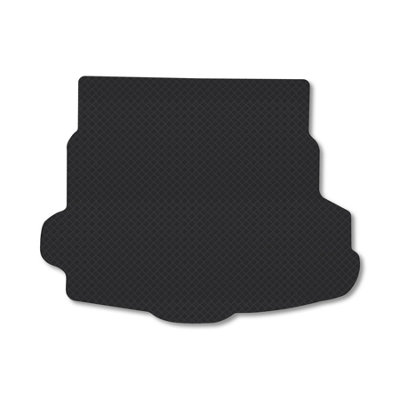 Car Mat Co Fully Tailored Boot Mat Fits Mazda 6 2007-13 (Hatchback) Black Rubber Mat Liner from B&Q