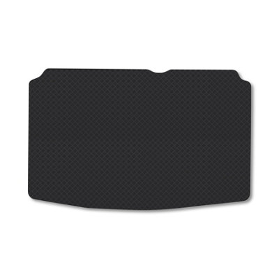 B&Q -  Tailored Boot Mat Fits Peugeot 206 1998-06 (Hatchback) Black Rubber Mat Liner