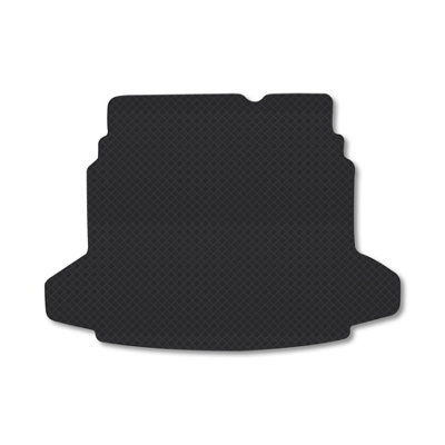 Car Mat Co Fully Tailored Boot Mat Fits Saab 93 2003-11 (Hatchback) Black Rubber Mat Liner from B&Q