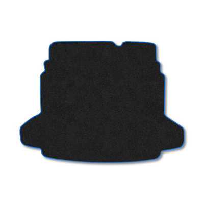 Car Mat Co Carpet Boot Liner Compatible With Saab 93 (2003-2011) (Saloon) Blue Trim Carpet Tailored Fit 550Gsm Protector Boot Mat Anti-Slip from B&Q