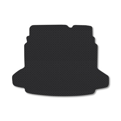 Car Mat Co Fully Tailored Boot Mat Fits Saab 93 2003-11 (Saloon) Black Rubber Mat Liner from B&Q