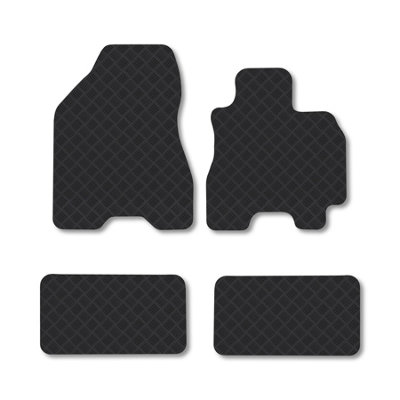 Car Mat Co Hyundai Tucson (2004-2009) Rubber Car Mats Heavy-Duty Tailored Fit from B&Q