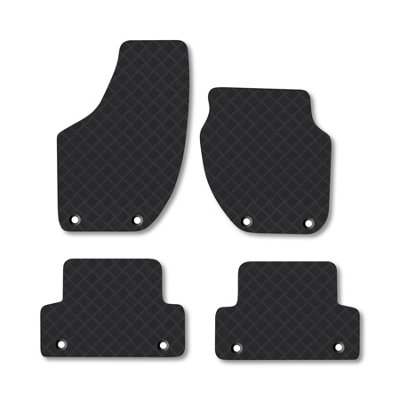 Car Mat Co Volvo V40 (2012-2019) (8 Clip) Rubber Car Mats Heavy-Duty Tailored Fit from B&Q
