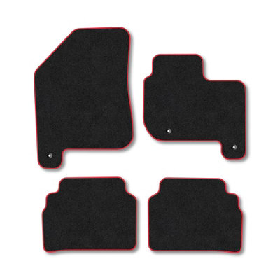 Car Mat Co Kia Soul 2016-2019 Ev Car Mats Red Trim Carpet Tailored  Easy Clean Clips from B&Q