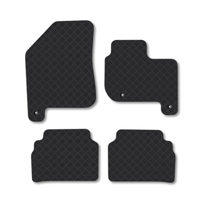 Car Mat Co Kia Soul (2016-2019)  Ev Rubber Car Mats Heavy-Duty Tailored Fit With Clips from B&Q