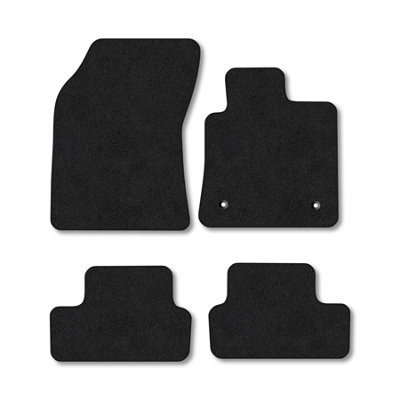 Car Mat Co Renault Megane Hatchback 2017-2022 Car Mats Black Carpet Tailored  Easy Clean from B&Q
