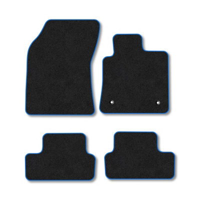 Car Mat Co Renault Megane Hatchback 2017-2022 Car Mats Blue Trim Carpet Tailored from B&Q