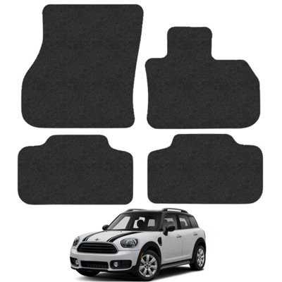 Car Mat Co Carpet Car Mats For Mini Countryman (2017+) (R60) Black Trim Tailored Fit 4Pc from B&Q