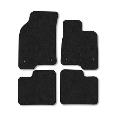 Car Mat Co Fiat Panda (2015+) Car Mats Black Carpet Tailored Fit Easy Clean With Clips from B&Q