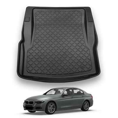 Nomad Bmw 3 Series (2012-2019) (F30) Boot Liner (Saloon Models) Premium Tailored Boot Mat Protector Waterproof Accessory from B&Q