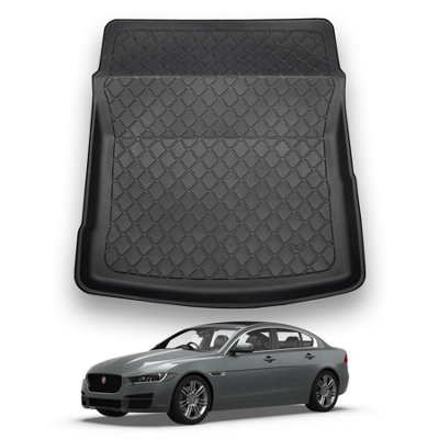 Nomad Jaguar Xe 2015-2019 Boot Liner (Models With Tyre Repair Kit) Premium Tailored Boot Mat Protectorwaterproof Accessory from B&Q