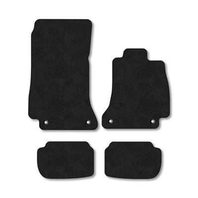 B&Q -  Mercedes E-Class 2016+ (C238) (Coupe) Car Mats Black Carpet Tailored