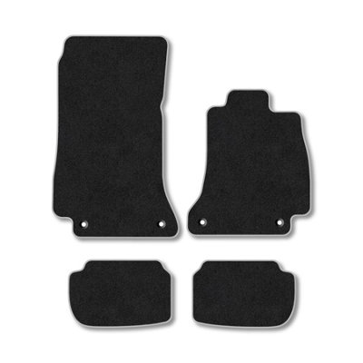 B&Q -  Mercedes E-Class 2016+ (C238) (Coupe) Car Mats Grey Trim Carpet Tailored Fit