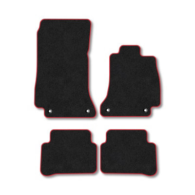 Car Mat Co Mercedes E-Class 2016+ (W213) (Saloon  Estate) Car Mats Red Trim Carpet from B&Q