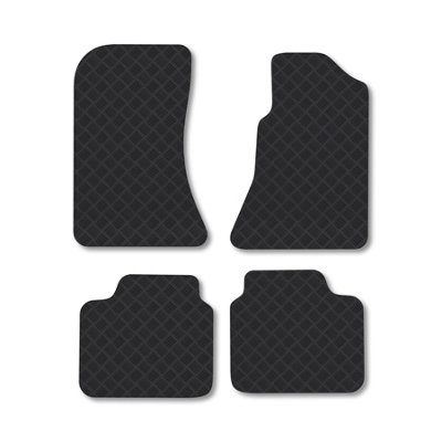 Car Mat Co Vauxhall Omega (1986-2004) Rubber Car Mats Heavy-Duty Tailored Fit from B&Q