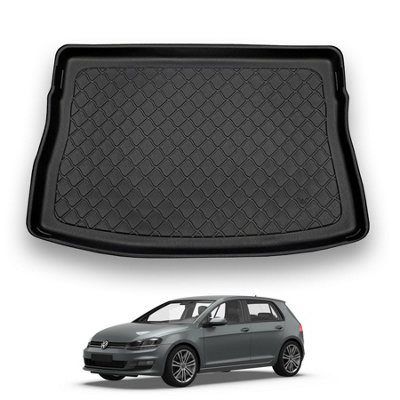 Nomad Vw Golf Mk7 (2013-2019) Boot Liner (Upper Boot PositionHatchback) Premium Tailored Mat Protector Waterproof Accessory from B&Q
