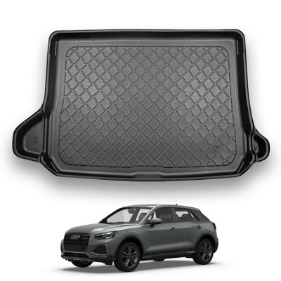 Nomad Audi Q2 (2016+) Boot Liner (Upper Boot Position) Premium Tailored Boot Mat Protector Waterproof Raised Edges Accessory from B&Q
