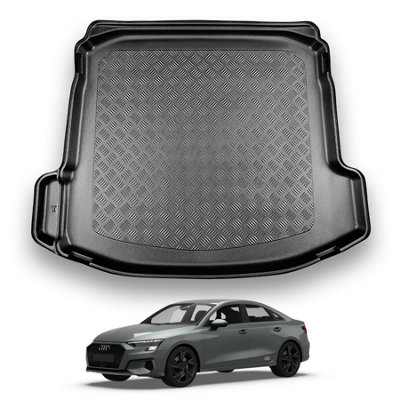Nomad Audi A3 (2020+) Boot Liner (Saloon Models) Tailored Fit Boot Mat Protector Waterproof Raised Edges Easy Install All-Weather from B&Q
