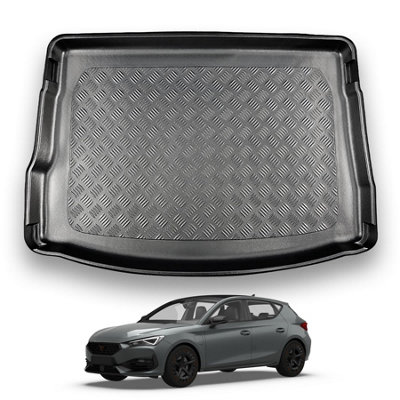 Nomad Cupra Leon (2020+) (Hatchback) Boot Liner (Upper Boot Position) Tailored Boot Mat Protector Waterproof Accessory from B&Q