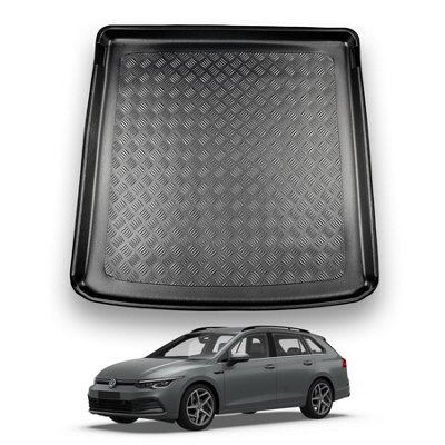Nomad Vw Golf Mk8 (2020+) (Estate) Boot Liner (Upper Boot Position) Tailored Boot Mat Protector Waterproof Raised Edges Accessory from B&Q
