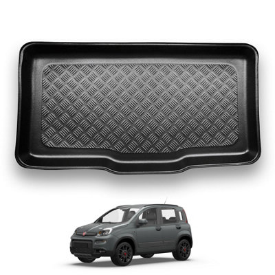 B&Q -  Fiat Panda (2012+) Boot Liner (Lower Boot Position) Tailored Boot Protector Waterproof Accessory Dog Pet Friendly