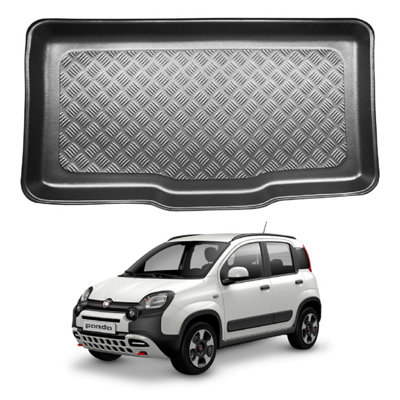 Nomad Fiat Panda (2020+) (Hybrid) Boot Liner (Lower Boot Position) Tailored Boot Mat Protector Waterproof Raised Edges Accessory from B&Q