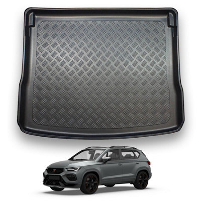 Nomad Cupra Ateca (2020+) Boot Liner (Upper Boot Position) Tailored Boot Protector Waterproof Raised Edges Custom Fit Accessory from B&Q