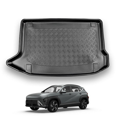 Nomad Hyundai Kona (2018+) (Electric) Boot Liner (Upper Boot Position) Tailored Boot Mat Protector Waterproof Accessory from B&Q