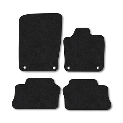 B&Q -  Porsche Panamera (2010+) Car Mats Black Carpet Tailored Fit Easy Clean With Clip