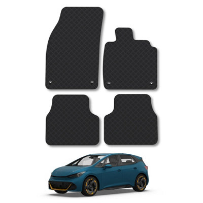 Car Mat Co Vw Id.3 (2019+) Car Mats Black Carpet Tailored Fit Easy Clean from B&Q