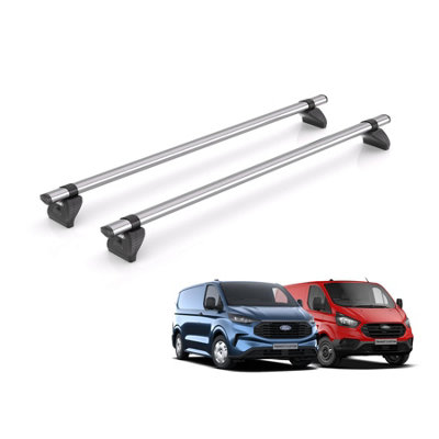 B&Q - Ford Transit Custom Roof Rack For 2013+ (H1 Roof) 2X Bars  Kammbar Fleet Only Suitable For Standard (H1) Roof
