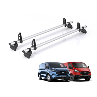 B&Q -  Roof Rack For Ford Transit Custom (2013+) 2X Aluminium Roof Bars (Only Suitable For Standard (H1) Roof) Kammbar Pro Tb2Pr