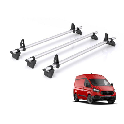 B&Q - Ford Transit Custom Roof Rack Fits 2013-2024 Gen1 (H2) 3X Bars  Kammbar Pro Only Suitable For Gen1 With High (H2) Roof