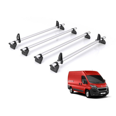 B&Q -  Roof Rack For Peugeot Boxer (2006+) 4X Aluminium Roof BarsKammbar ProIa4Pr Not Suitable For The L3H3 Variation