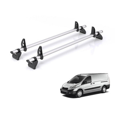 B&Q -  Roof Rack For Peugeot Expert (2007-2016) 2X Aluminium Roof BarsKammbar ProJa2Pr Only Suitable For H1 Models