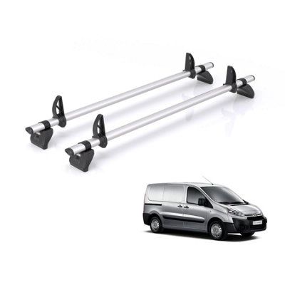 B&Q -  Roof Rack For Toyota Proace (2013-2016) 2X Aluminium Roof BarsKammbar ProJa2Pr