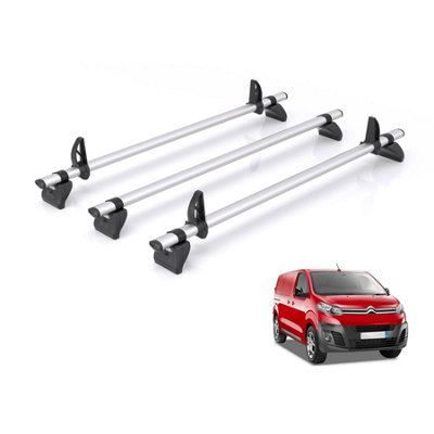 B&Q - Vd  Kammbar Pro 3 Bars Roof Rack For The Peugeot Expert 2016+ Only Fits Standard/long Wheelbase Models