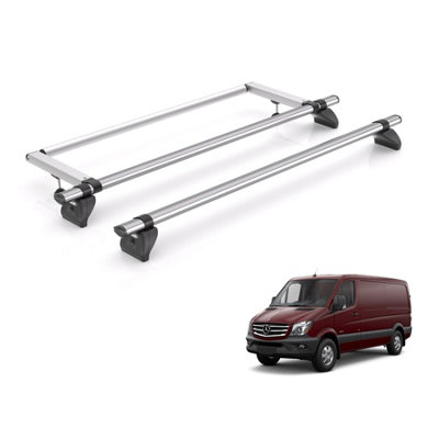 B&Q - Vd  Kammbar Fleet 2 Bar And Rr Roller Bundle For Mercedes Sprinter (2006-2018) Standard Roof
